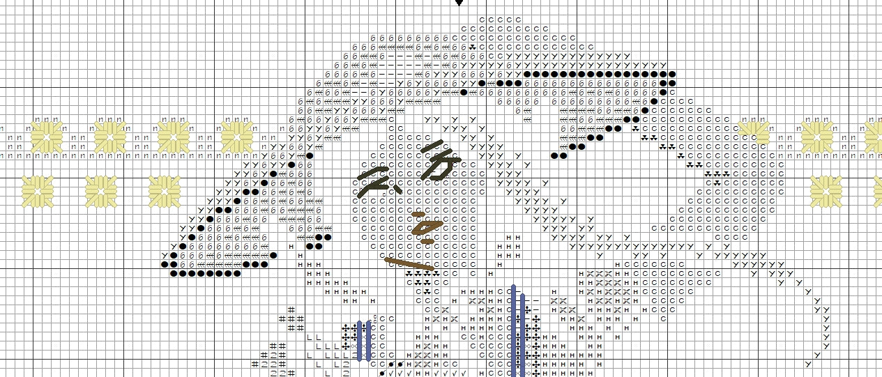 Schema punto croce PDF PK the WOMAN FACTOR and ducks cross stitch dmc SAGA pattern keeper markup animals lady spring queen facile da stampare