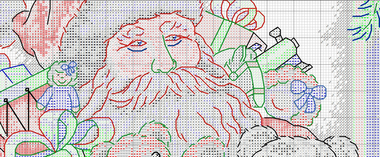 Schema punto croce SAGA PDF + XSD + PK BEARING GIFTS SANTA CHRISTMAS cross stitch snowy Nick pattern keeper markup xmas Blue facile da stampare