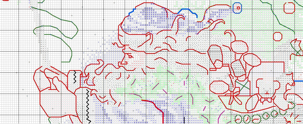 Schema punto croce SAGA PDF + XSD babbo natale SANTA CHRISTMAS cross stitch snowy Nick pattern keeper markup xmas Blue facile da stampare