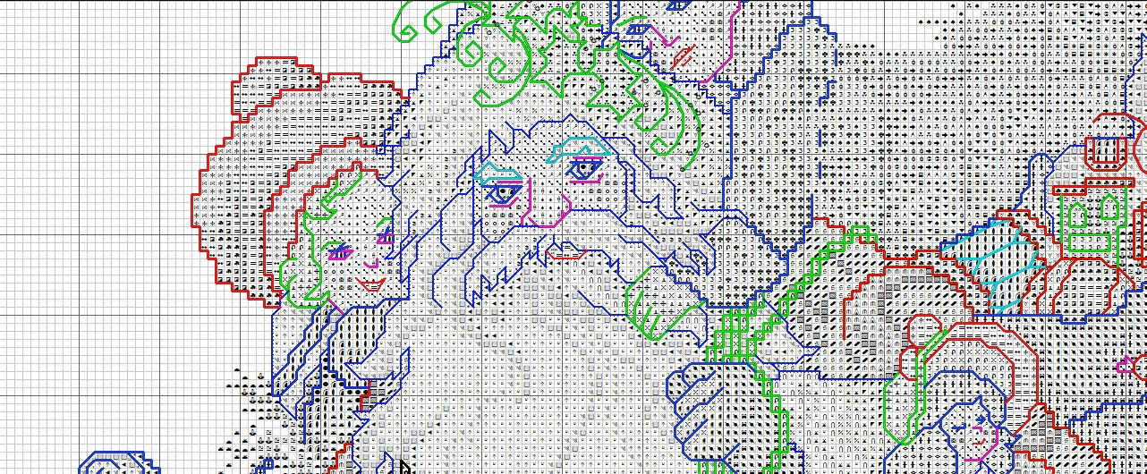 Schema punto croce SAGA pdf + xsd babbo natale SANTA CHRISTMAS cross stitch friends Nick pattern keeper markup xmas Blue facile da stampare