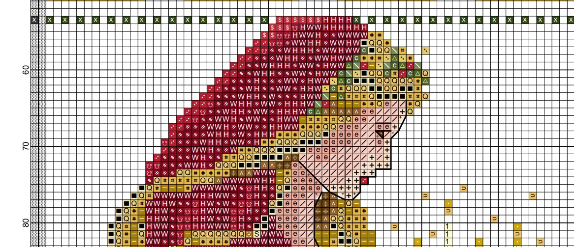 Schema punto croce SAGA PDF + XSD CELTIC CHRISTMAS lady cross stitch woman xmas dama rinascimento medioevo magic night facile da stampare