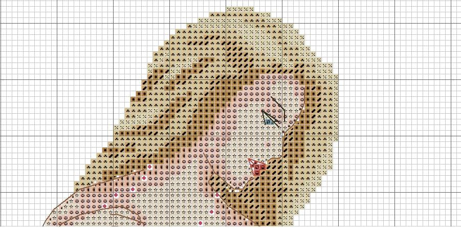 Schema punto croce SAGA + pdf donna bionda vestito verde cross stitch QUEEN of WATER pattern keeper lady xsd pk dmc dama facile da stampare