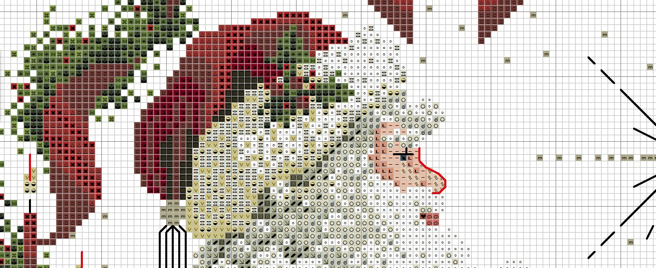 Schema punto croce SAGA PDF + XSD + PK SANTA Christmas magic NIGHT cross stitch animali bear colomba lupo dmc pattern keeper facile da stampare