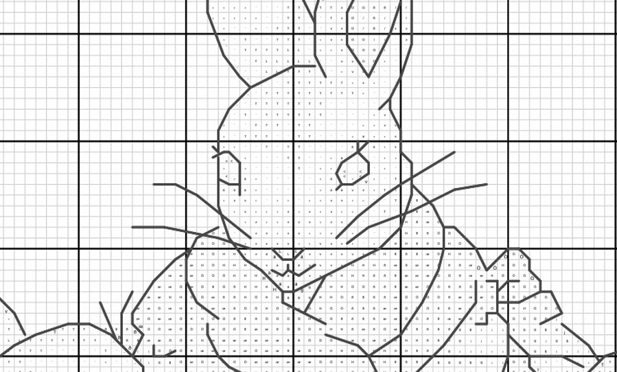 2 Schemi punto croce SAGA PDF XSD ANCHOR sleeping Bunnies e mother bunny cross stitch xsd pattern keeper BEATRIX potter facilmente stampabile