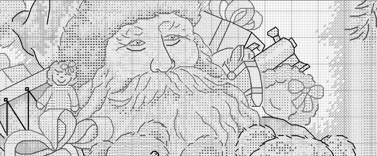 Schema punto croce SAGA PDF + XSD + PK Babbo natale CHRISTMAS FATHER SANTA CLAUS CHRISTMAS cross stitch sleeps with puppies cat and dog dmc patterns facile da stampare