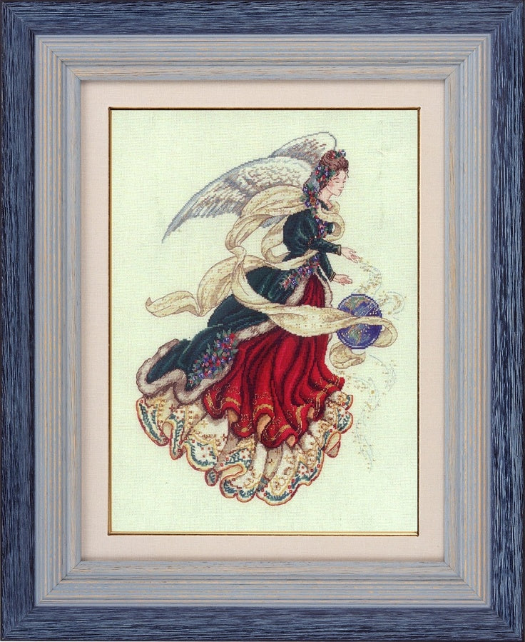 Schema punto croce SAGA PDF+ XSD LOVE for the EARTH cross stitch angel of glory christmas armony xmas dmc pattern keeper facile da stampare