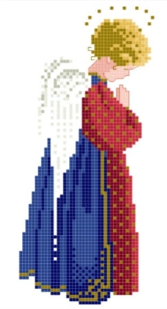 2 Schemi punto croce PDF + PK + PAT ANGELS SPRING CHRISTMAS cross stitch natale cherubini angeli xmas primavera pattern Keeper facile da stampare