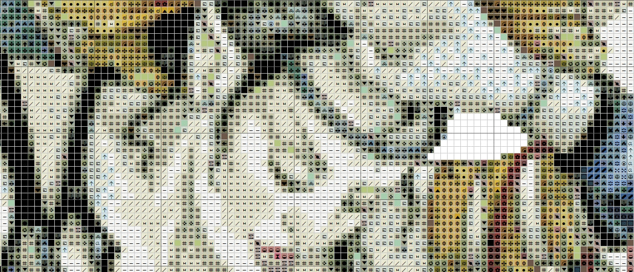 Schema punto croce SAGA PDF + XSD Fata strega the FAIRY WITCH moonstones cross stitch da stampare dmc pattern keeper pk facile da stampare