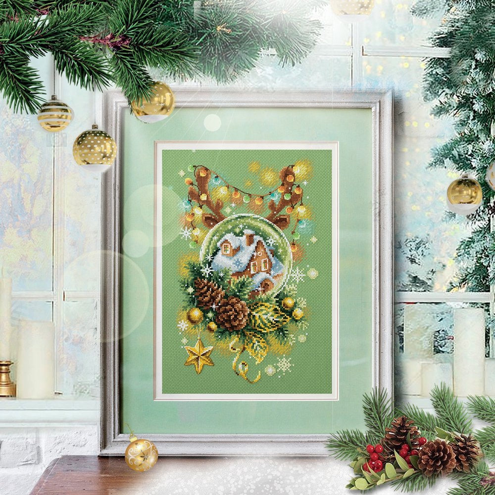 6 Schemi punto croce SAGA PDF + XSD + PK CHRISTMAS ORNAMENT cross sttich stitch bell candle glass dreams pattern keeper dmc facili da stampare