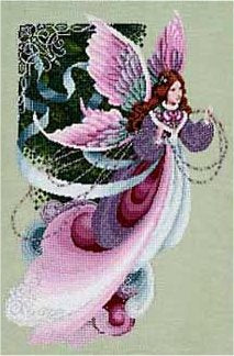 Schema punto croce SAGA PDF + XSD SPRING FAIRY cross stitch PK  woman flower dama dream season queen magic tale mother nature facile da stampare