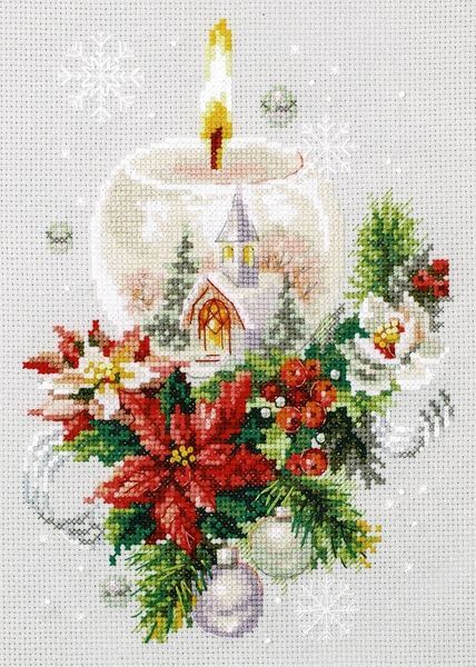 6 Schemi punto croce SAGA PDF + XSD + PK CHRISTMAS ORNAMENT cross sttich stitch bell candle glass dreams pattern keeper dmc facili da stampare