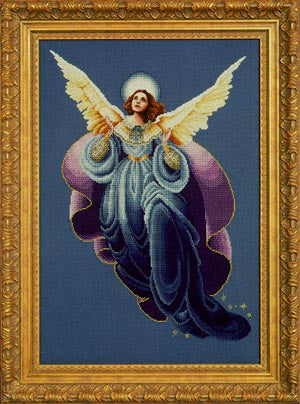 Schema punto croce PDF PK + dmc ANGEL of the MORNING cross stitch Christmas easter pattern keeper pk pdf pat peace xmas facile da stampare