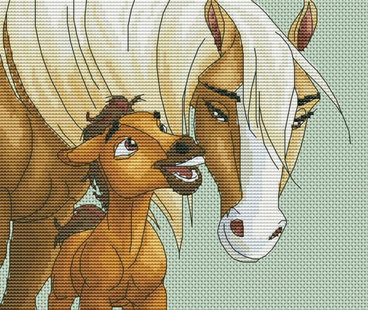 Schema punto croce pdf SPIRIT cavallo selvaggio about time cross stitch STALLION of the CIMARRON pattern keeper horse facile da stampare