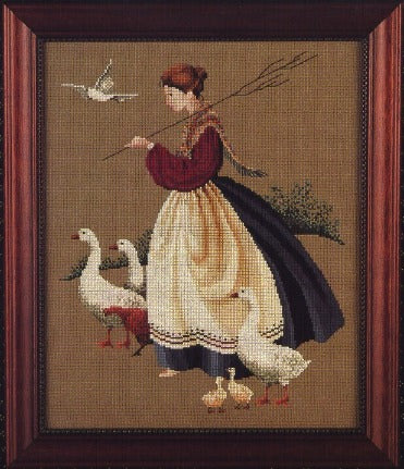 Schema punto croce PDF PK the WOMAN FACTOR and ANIMAL cross stitch seasons dmc pattern keeper feathers amp friends donna lady facile da stampare