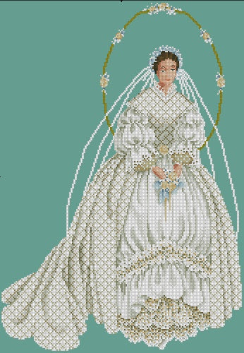 Schema punto croce SAGA PDF + XSD PK THEE WED SAGA la sposa the BRIDE is ready  cross stitch just married pattern keeper sposo WEDDING day stampabile