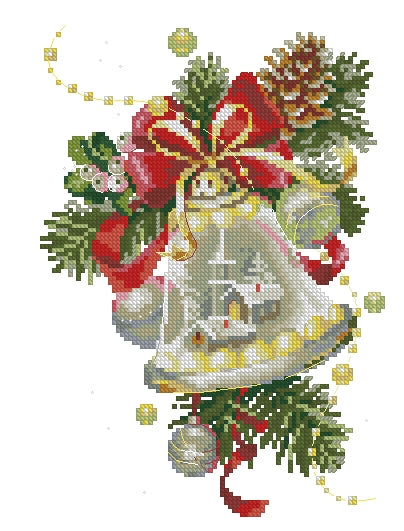 6 Schemi punto croce SAGA PDF + XSD + PK CHRISTMAS ORNAMENT cross sttich stitch bell candle glass dreams pattern keeper dmc facili da stampare