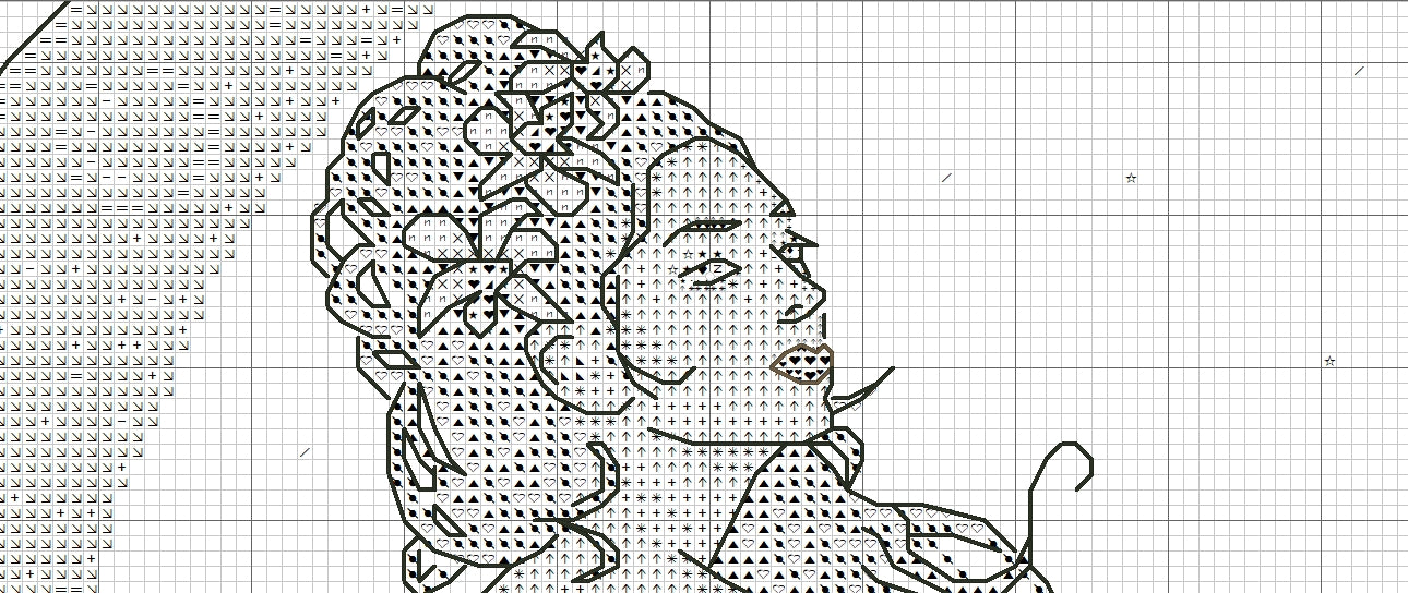 Schema punto croce SAGA PDF + XSD MOON FAIRY and butterfly cross stitch woman night dama rinascimento seasons medioevo facile da stampare