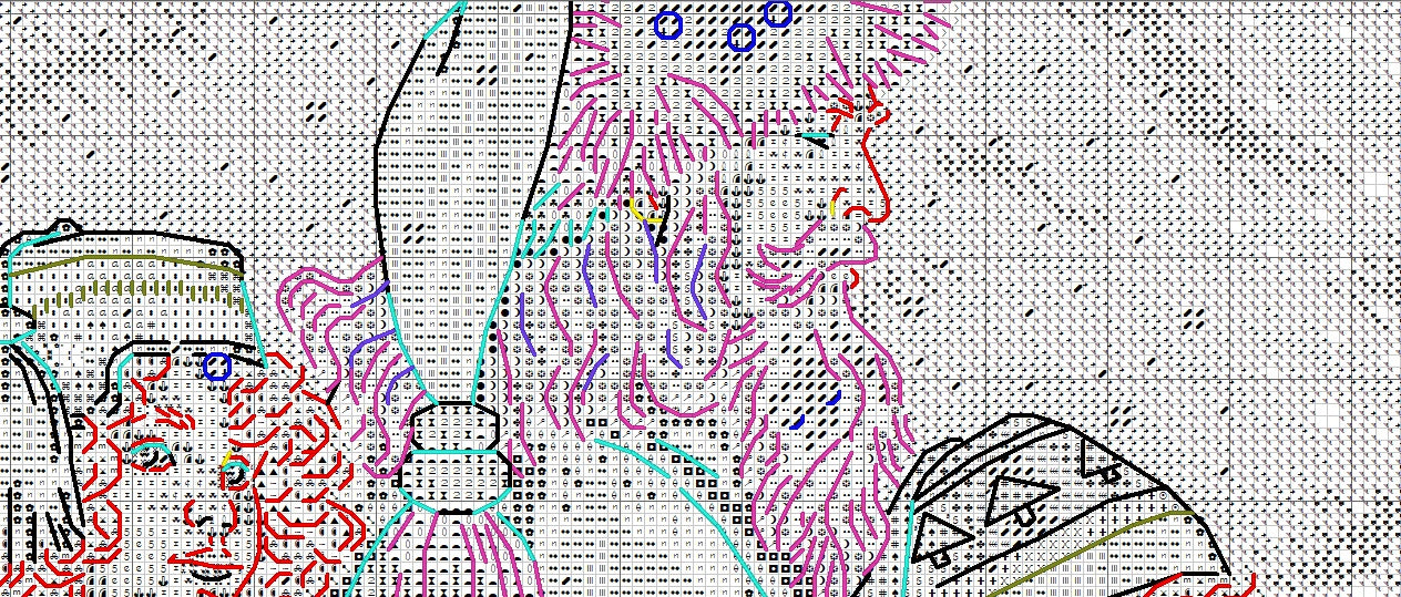 Schema punto croce SAGA PDF + XSD WINTER TALE SANTA claus CHRISTMAS cross stitch Spirit night pk dmc pattern keeper xmas facile da stampare