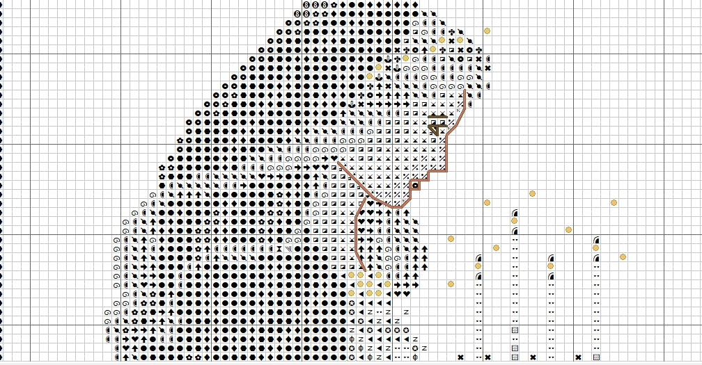 Schema punto croce SAGA PDF + XSD CELTIC CHRISTMAS lady cross stitch woman xmas dama rinascimento medioevo magic night facile da stampare