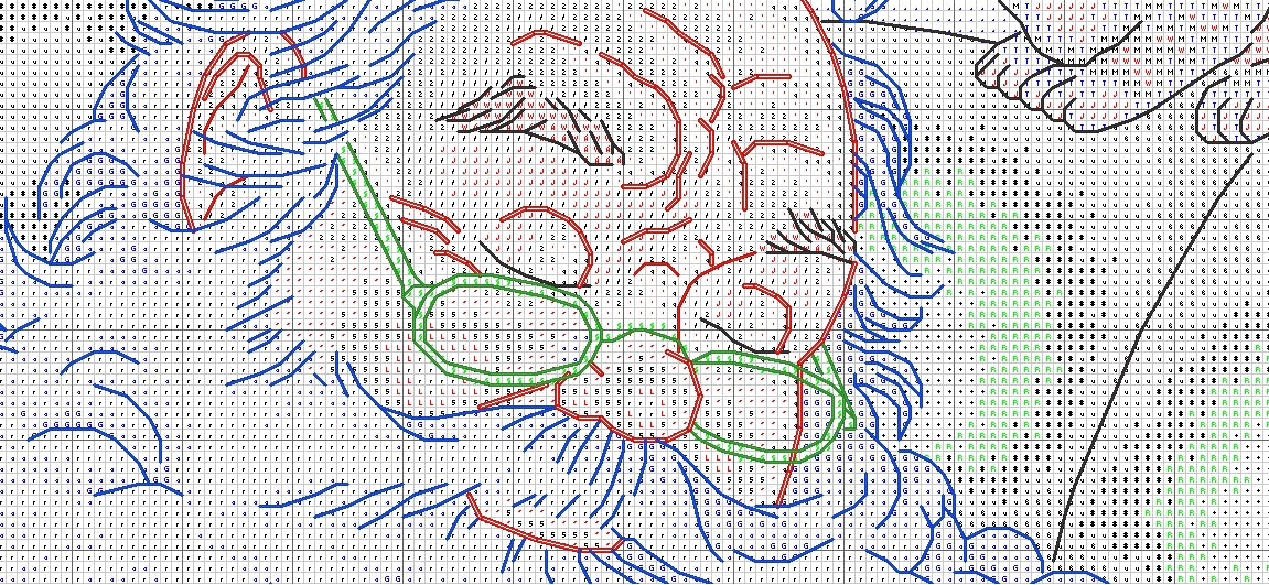 Schema punto croce SAGA PDF + XSD + PK Babbo natale SANTA CLAUS CHRISTMAS cross stitch sleeps with puppies cat and dog dmc patterns facile da stampare