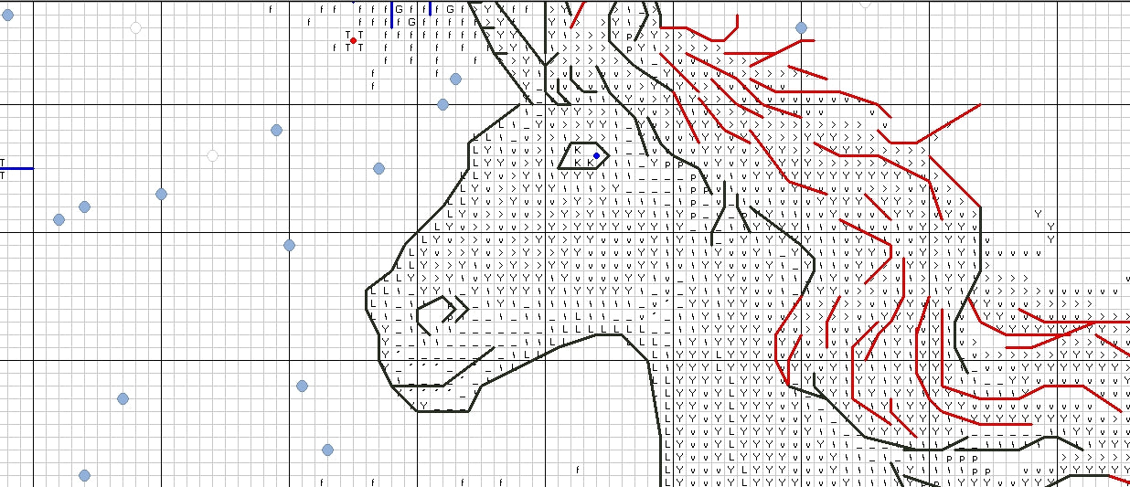 Schema punto croce SAGA PDF + XSD UNICORN MISTIQUE UNICORNO magico tale horse cavallo fatato cross stitch incantato pattern keeper facile da stampare