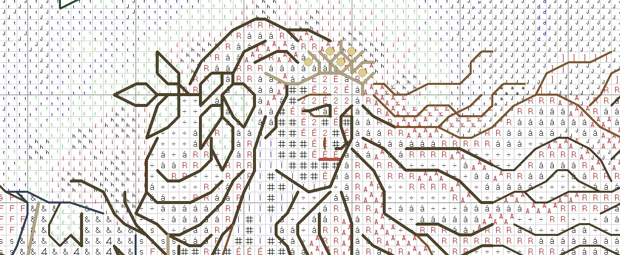 Schema punto croce SAGA PDF + XSD stagione AUTUNNO LADY cross stitch fall fairy goddess dmc pattern keeper celtic pdf facile da stampare