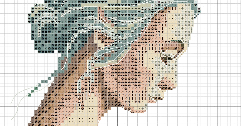 Schema punto croce SAGA XSD + PDF fata e la farfalle the FAIRY and the BUTTERFLY cross stitch fantasy dmc pattern keeper facile da stampare