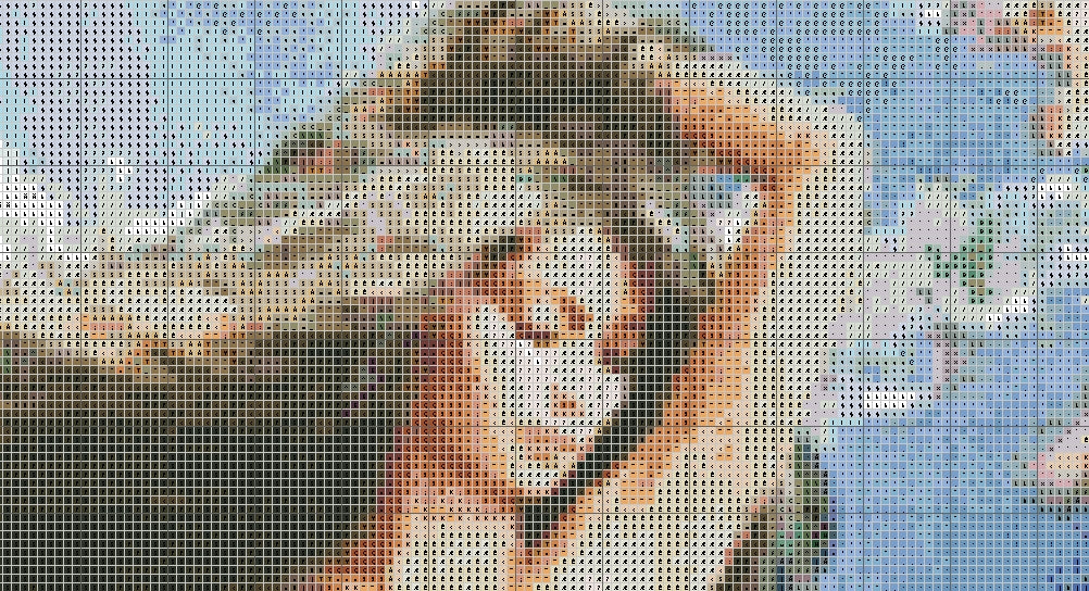 Schema punto croce SAGA PDF + XSD VENERE GODDESS goddess birth of Venus beauty venery cross stitch pattern keeper lady facile da stampare