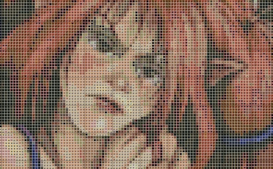 Schema punto croce SAGA PDF XSD the sulky FAIRY with red hair cross stitch the TANGLE fairy dmc pattern keeper xsd pdf pk facile da stampare