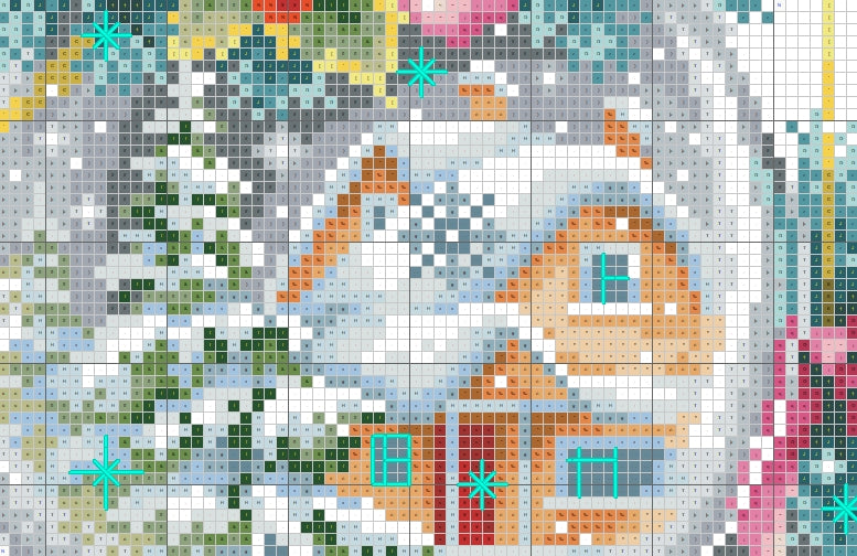 6 Schemi punto croce SAGA PDF + XSD + PK CHRISTMAS ORNAMENT cross sttich stitch bell candle glass dreams pattern keeper dmc facili da stampare