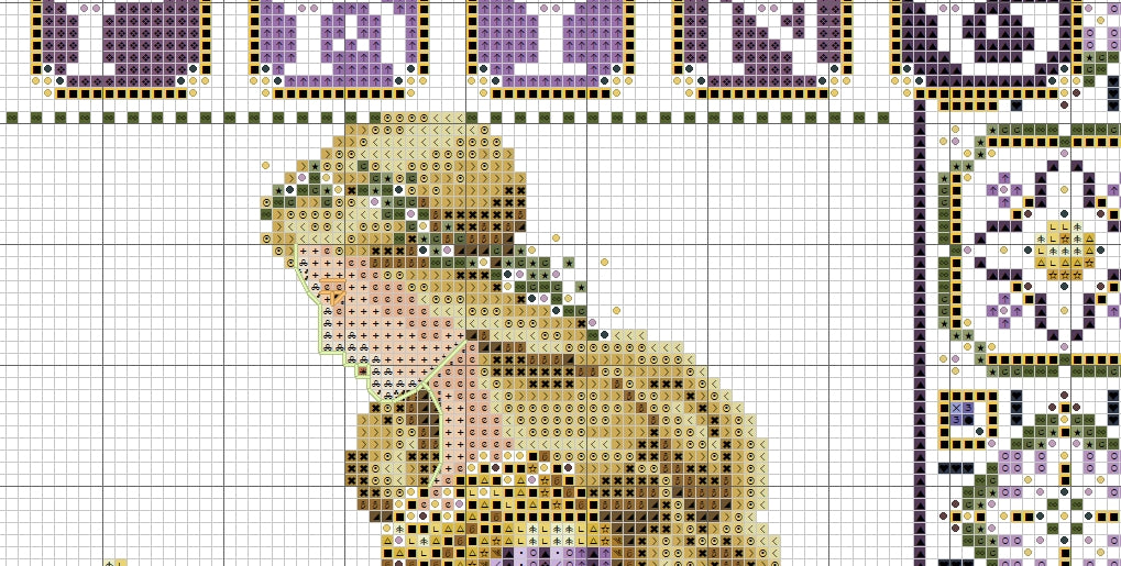 Schema punto croce SAGA PDF + XSD SPRING QUEEN cross stitch woman flower dama rinascimento seasons elegant woman lady facile da stampare