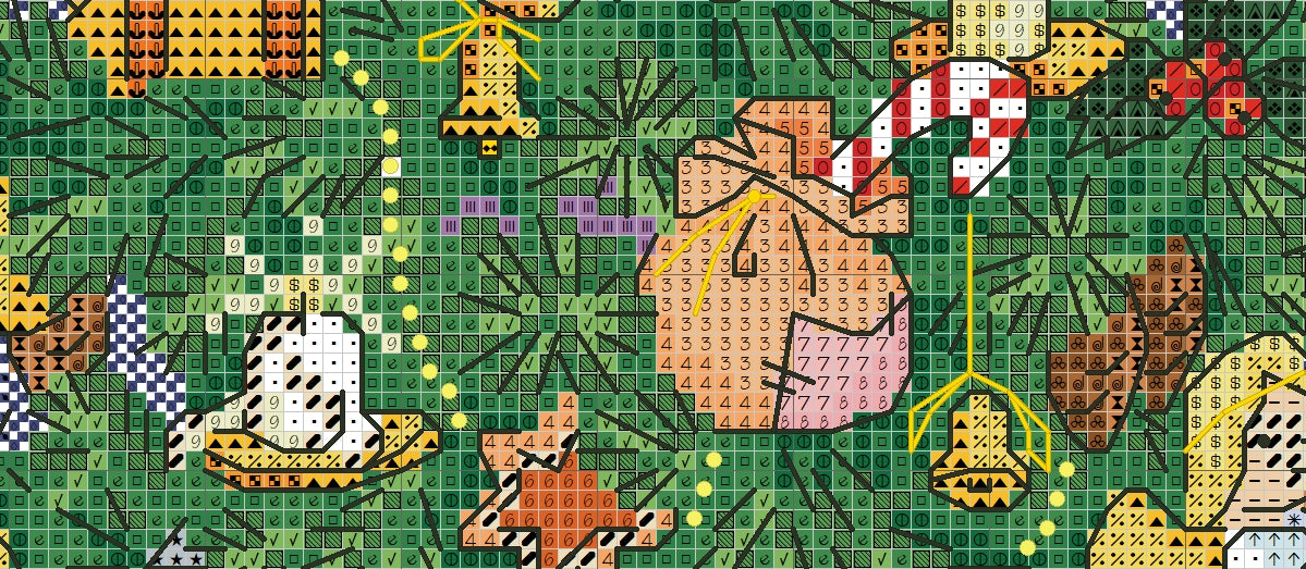 Schema punto croce SAGA PDF + XSD Albero di natale CHRISTMAS TREE cross stitch pattern keeper dmc xmas pdf magic ornamet facile da stampare