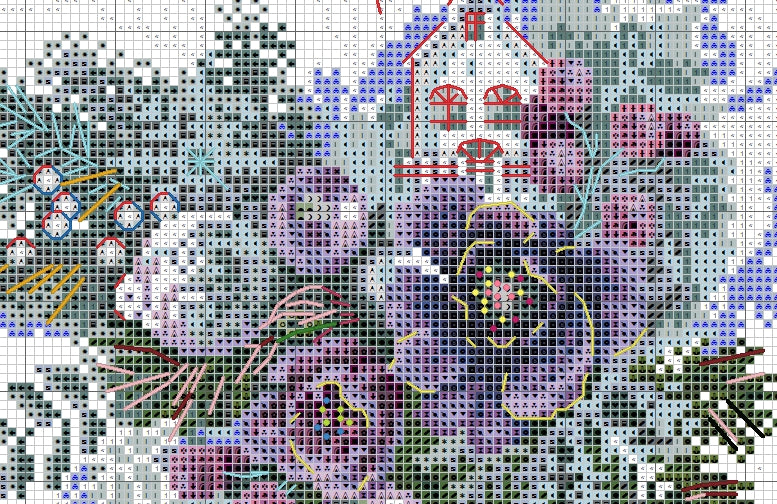 6 Schemi punto croce SAGA PDF + XSD + PK CHRISTMAS ORNAMENT cross sttich stitch bell candle glass dreams pattern keeper dmc facili da stampare