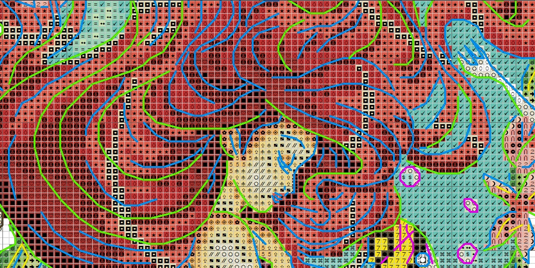 Schema punto croce SAGA PDF + XSD SIRENA dai capelli Rossi Red haired MERMAID cross stitch pattern queen princess keeper facile da stampare