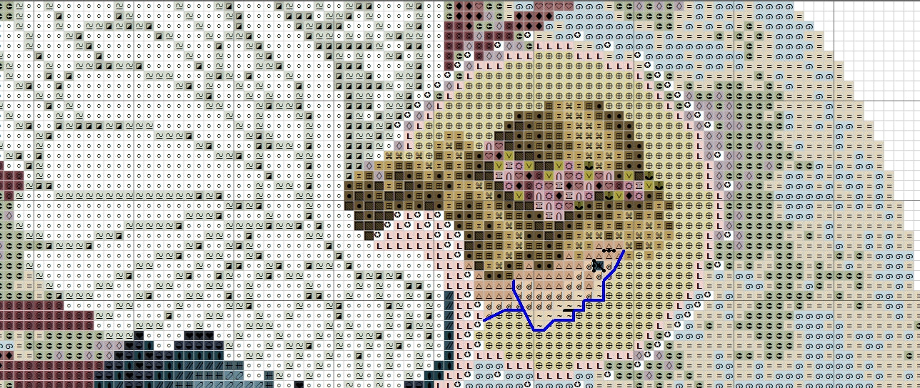 Schema punto croce SAGA PDF + XSD angelo della luna BLUE MOON ANGEL cross stitch christmas Christmas dmc pattern keeper facile da stampare