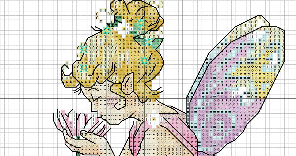 Schema punto croce SAGA + dmc a FAIRY smells the scent of a FLOWER cross stitch Fairy magic fantasy dmc pattern Keeper pk facile da stampare