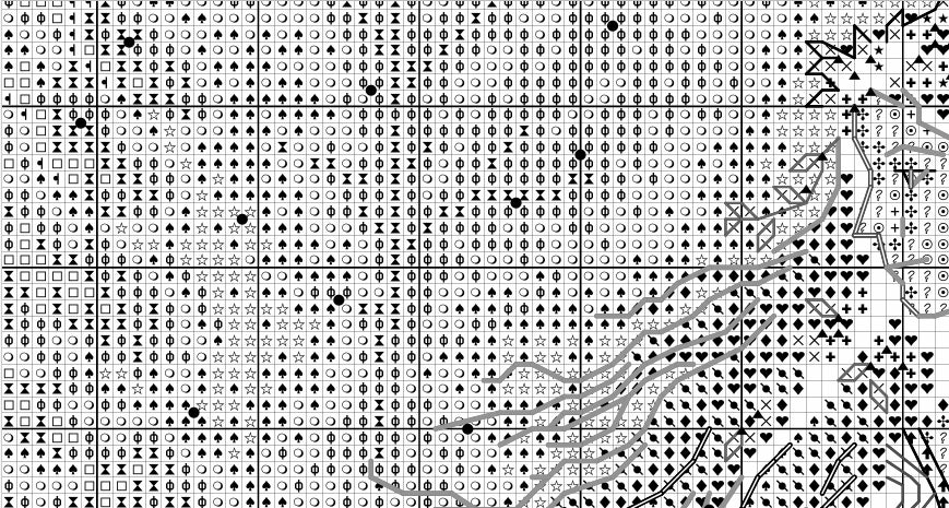 Schema punto croce SAGA PDF XSD la MAGA della foresta sorceress WOODLAND ENCHANTRESS cross stitch saga dmc pattern keeper magician facile da stampare