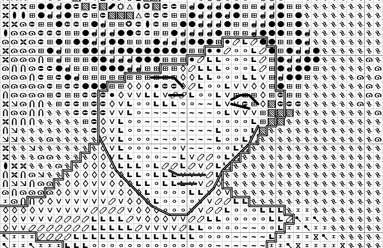 Schema punto croce SAGA PDF XSD the WOMAN and the white SWAN cross stitch TALE dmc patterns facilmente stampabile