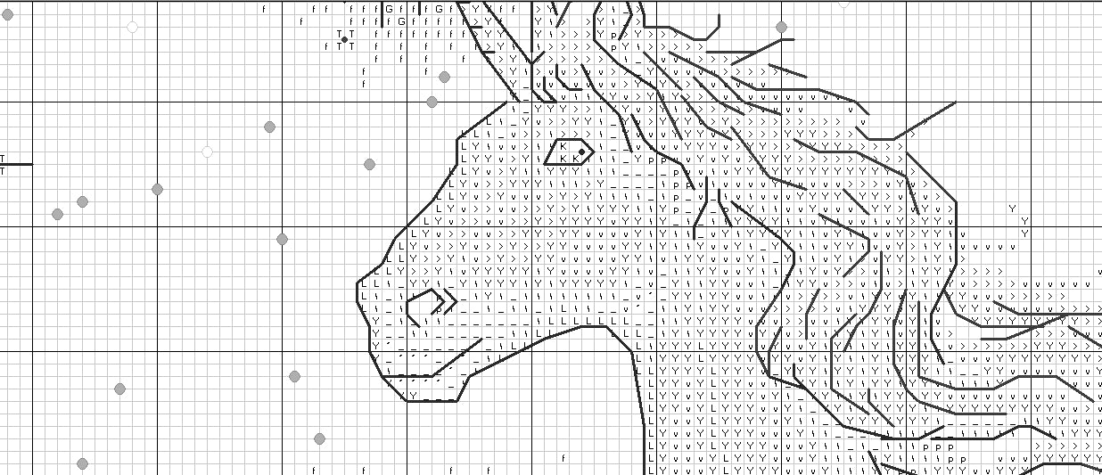 Schema punto croce SAGA PDF + XSD UNICORN MISTIQUE magico tale horse cavallo fatato cross stitch incantato pattern keeper facile da stampare