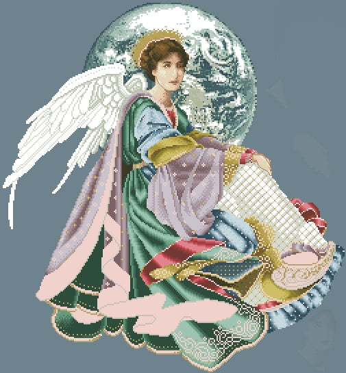 Schema punto croce SAGA PDF + XSD WORLD PEACE ANGEL dei PIANETI cross stitch  LOVE per earth cross stitch christmas  dmc patterns facile da stampare