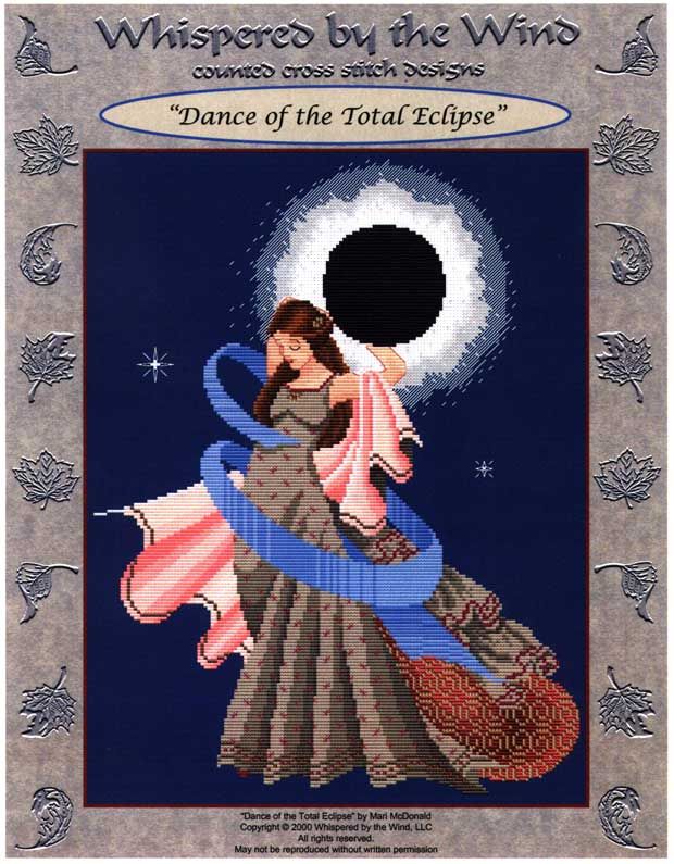 Schema punto croce SAGA PDF + XSD DONNA ECLISSI LUNA cross stitch patterns facile da stampare