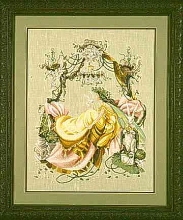 SCHEMA PUNTO CROCE FATA IN PACE ARMONIA IDYLL BELLEZZA NATURA compatibile con pattern keeper facile da stampare