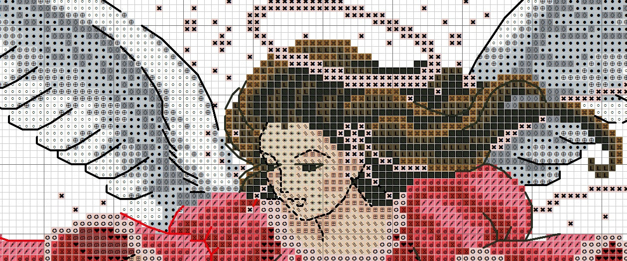 Schema punto croce SAGA PDF XSD ANGELO e farfalle and Wings of SUMMER Eve cross stitch pattern keeper xsd pk seasons lady facile da stampare