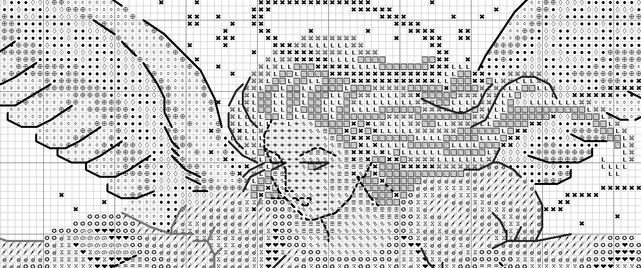 Schema punto croce SAGA PDF XSD ANGELO e farfalle and Wings of SUMMER Eve cross stitch pattern keeper xsd pk seasons lady facile da stampare