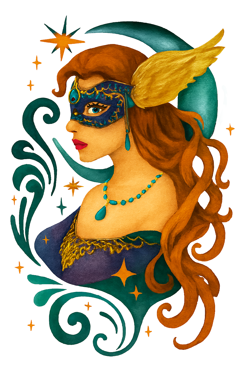 Schema punto croce SAGA + PDF XSD LADY OF MOON LA DONNA DELLA LUNA FACILE DA SCARICARE E STAMPARE