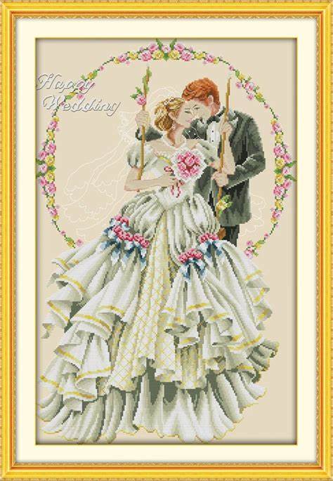 Schema punto croce SAGA PDF + XSD nozze oggi sposi happy WEDDING just MARRIED cross stitch the bride pattern keeper pk facile da stampare