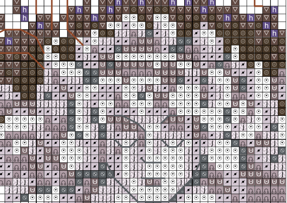 SCHEMA PUNTO CROCE FATA IN PACE ARMONIA IDYLL BELLEZZA NATURA compatibile con pattern keeper facile da stampare