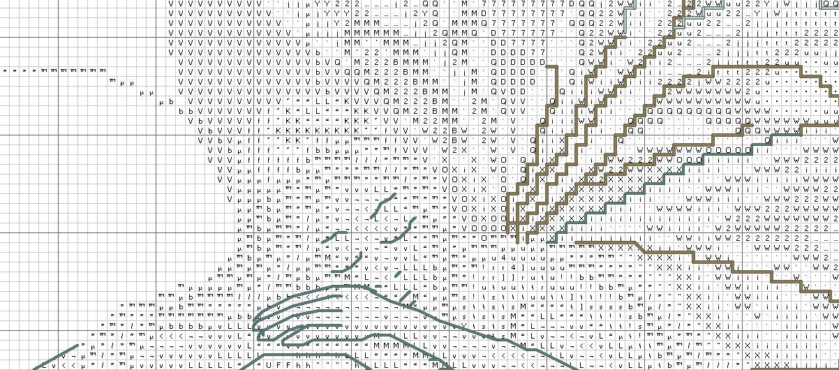 Schema punto croce SAGA PDF + XSD sonno di Fata farfalla sleep BUTTERFLY FAIRY cross stitch dmc pattern keeper markup facile da stampare