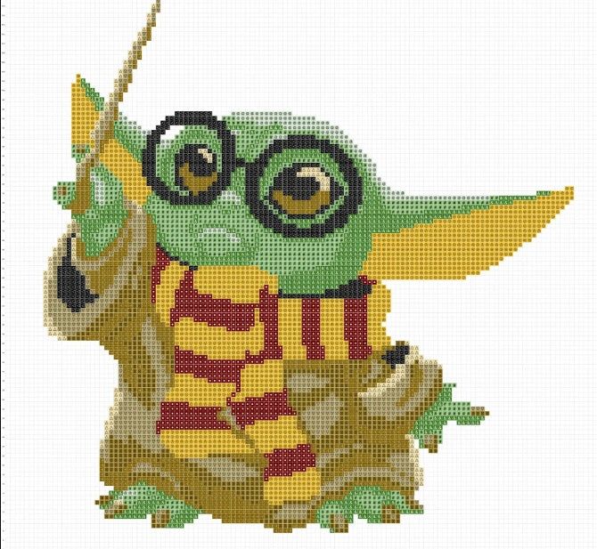 5 Schemi punto croce PDF STAR WARS yoda THANKSGIVING day CHRISTMAS HALLOWEEN coffe break cross stitch nascita mago baby shower facili da stampare