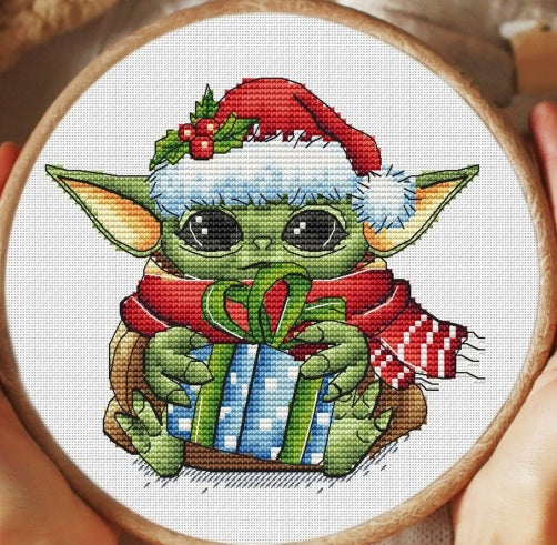 5 Schemi punto croce PDF STAR WARS yoda THANKSGIVING day CHRISTMAS HALLOWEEN coffe break cross stitch nascita mago baby shower facili da stampare